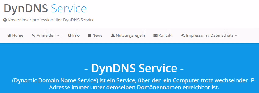 Kostenloser DynDNS Dienst für FRITZ!Box & Co