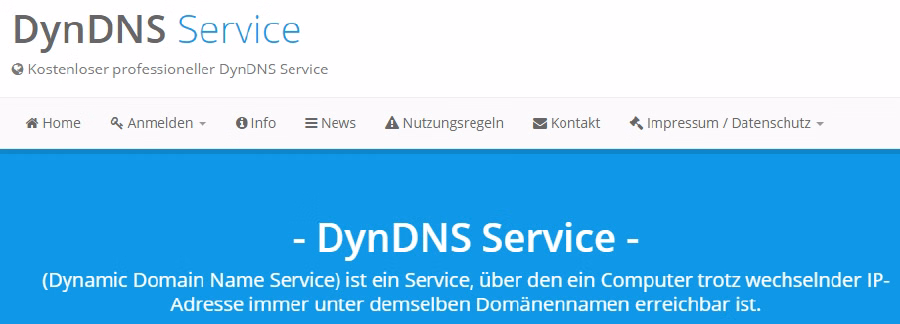 Kostenloser DynDNS Dienst für FRITZ!Box & Co