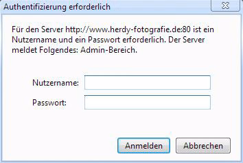 htaccess passwort