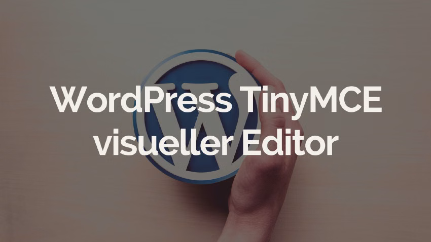 WordPress TinyMCE / Visueller Editor